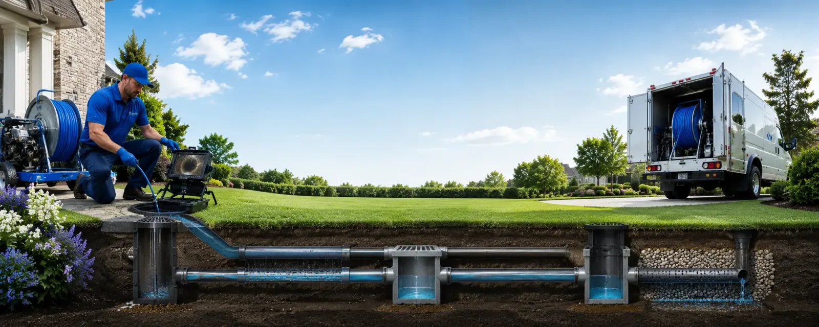 Outdoor drain cleaning information for Bellevue, NE